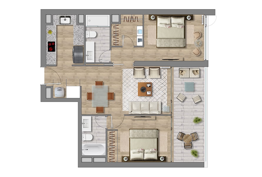 T2 - Tipo C Planta A